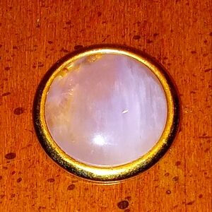 Lavender Jade Gold Tone Cabochon Repurpose Item